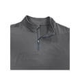 thumbnail image 4 of SAYOO Camiseta de manga larga para hombre, cuello alto, color sólido, jersey con escote de cremallera suave, tops informales ajustados para hombre SAYOO S M L XL XXL, 4 of 7