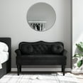 thumbnail image 1 of vidaXL Bench with Cushions Black 120.5x65x75 cm Velvet, 1 of 5