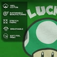 thumbnail image 4 of Boy's Nintendo Super Mario St. Patrick's Day Extra Life Mushroom Lucky Charm Graphic Tee Kelly Green X Large, 4 of 9