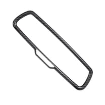 Car Interior Rearview Mirror Cover Trims ABS Black Carbon Fiber Patern for Dodge Challenger 2015-2020