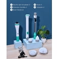 thumbnail image 5 of 300/350RPM Electric Spin Scrubber, 1.5H Runtime Cordless Shower Scrubber, 25-47" Adjustable Arm, 4 Waterproof Brush Heads(Angle Adjustable),Power Shower Scrubber for Bathtub Tile Floor Grout Bathroom, 5 of 11