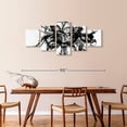 thumbnail image 3 of Elephant Stock Alchemy Wall Art - Horizontal Multi Panel Canvas - Living Room Wall Decor - Abstract Multi Panel - Black And White Decor By Ben Heine - 80" x 36", 3 of 8