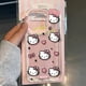 thumbnail image 2 of Sanrio Hello Kitty Bow pantalla completa KT funda de teléfono para iPhone 16 15 14 13 12 11 Pro Max XR XS MAX 7 8 Plus encantadora cubierta anticaída, 2 of 4