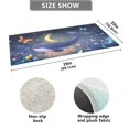 thumbnail image 3 of Haosy Cute Whale Floating in Nigh Bathroom Rugs Non Slip Absorbent Soft Plush Quick Dry Bath Mat, 39"x20", 3 of 8