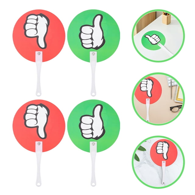 unbranded 12Ud Pizarras De Votación Portátiles Para Uso Escolar Con De Sí No Multicolor