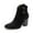 Black, variant on jsaierl Women's Shoes Fashion Solid Color Minimalistic Comfortable Retro Zipper High Heel Thick Heel Boots
