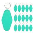 thumbnail image 1 of Unique Bargains Vintage Motel Keychain Blank Hotel Keychains Rhombus Retro Key Tag, Mint, 16 Pack, 1 of 7