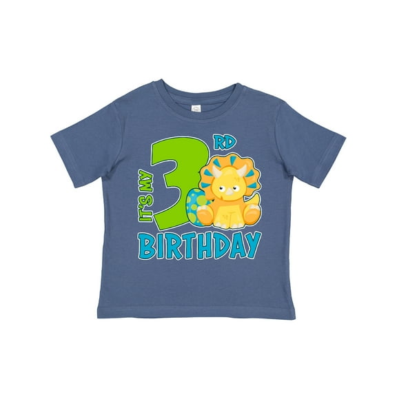 Inktastic Its My 3rd Birthday with Dinosaur Boys or Girls Toddler T-Shirt