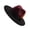 A, variant on Flat Brims Hat for Masquerades Party Gentleman Hat Wool Jazzy Hat with Feathered Adult Concert Wool Caps Formal Headpiece