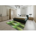 thumbnail image 4 of Ahgly Company Indoor Rectangle Patterned Yellow Green Novelty Area Rugs, 8' x 12', 4 of 6