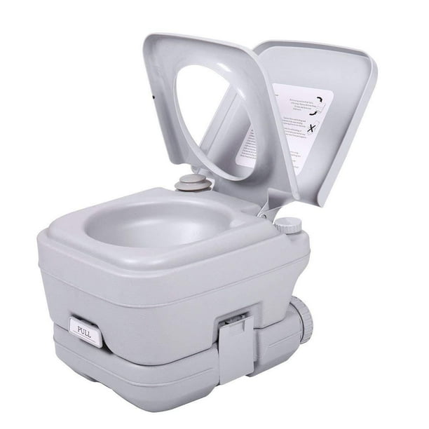 Ktaxon 2.8 Gallons Portable Outdoor Camping Toilet, 10L Leak Proof Flushable Water Porta Potty