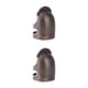 thumbnail image 2 of Cateissary Vintage dedal anillo costura acolchado cobre cubierta dedo Protector prensa herramienta Accesorios METRO 2piezas, 2 of 6