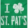 thumbnail image 2 of I Love Saint Patrick Lucky Shamrock Men's Graphic T Shirt Tees Brisco Brands S, 2 of 5