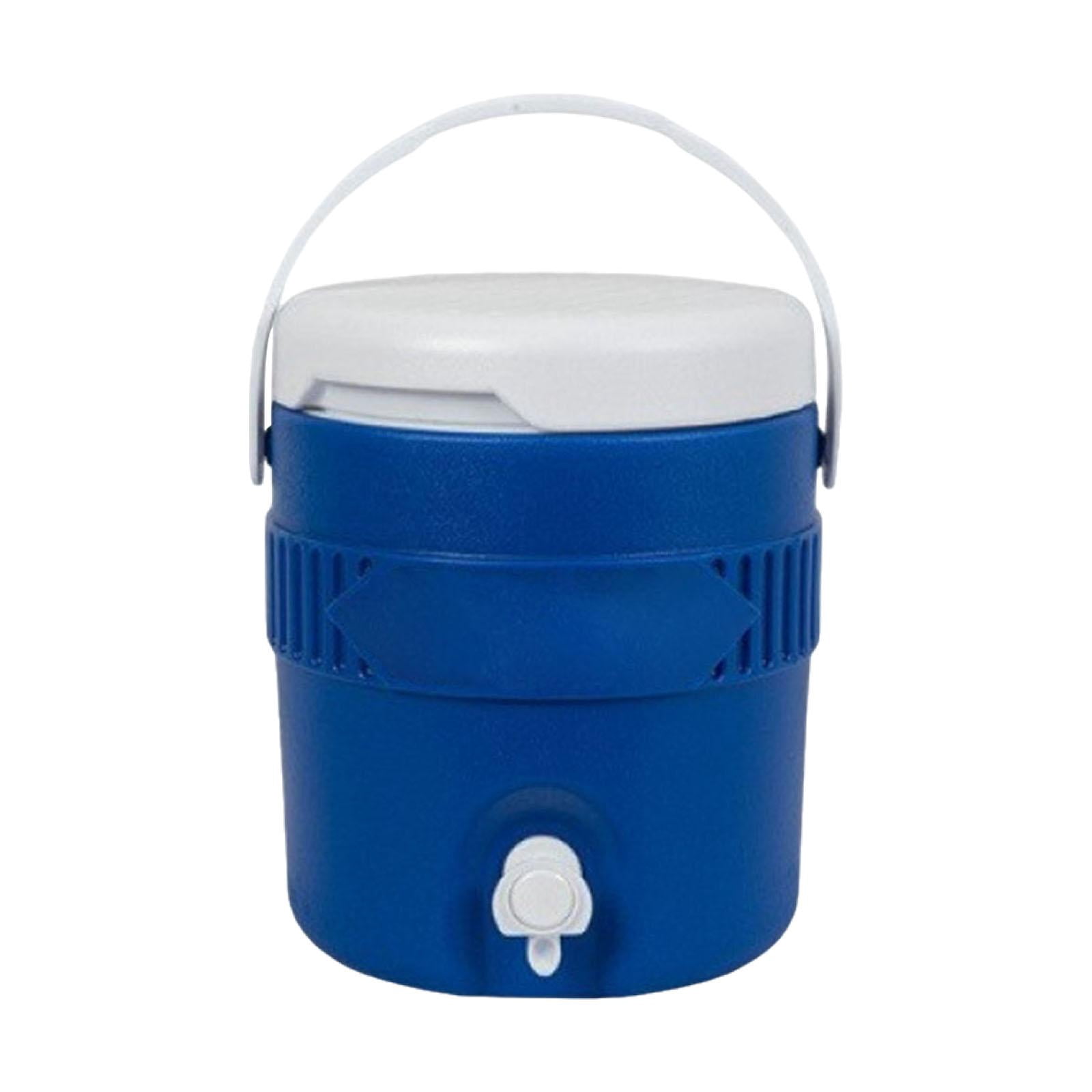 Wswqop 3.8L Insulated Camping Water Bottle Jug Reusable Leakproof with Spout Ice Water Blue
