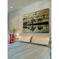 thumbnail image 5 of "Trees Reflect Green 2" Painting Print on Natural Pine Wood, 5 of 7
