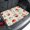 Ivory, Rose Red, Celadon, Alabaster, variant on Universal Car Trunk Mat 29"x39", Farmhouse Fruits Waterproof Cargo Liner, Non-Slip Durability Cargo Mat, Green Leaves White Florals Retro Beige All Weather Rear Trunk Protector for Car SUV