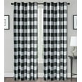 thumbnail image 4 of Classic Buffalo Plaid Checkered Grommet Top Curtains - Assorted Colors & Sizes, 4 of 10