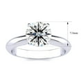 thumbnail image 4 of SuperJeweler 1 1/2 Carat Lab Grown Diamond Solitaire Ring In Sterling Silver For Women, 4 of 5