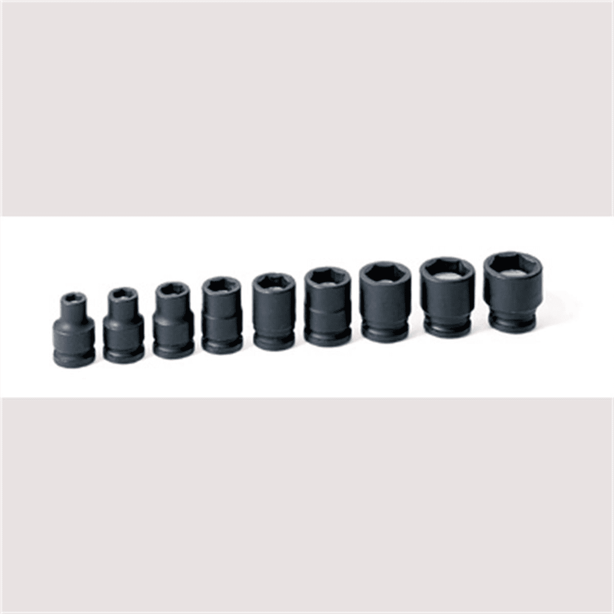 Grey Pneumatic 3/8" Drive 9 Piece Magnetic Impact Socket Set