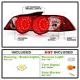 thumbnail image 2 of 2002 2003 2004 Acura RSX DC5 Lumileds LED Red Clear Tail Lights Lamps Left+Right, 2 of 7