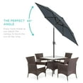 thumbnail image 3 of Best Choice Products 7.5ft Heavy-Duty Outdoor Market Patio Umbrella w/ Push Button Tilt, Easy Crank - Slate, 3 of 8