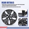 thumbnail image 2 of Wheel Rims Covers 16 inch 4 Pieces ,for 2019-2025 Nissan Altima Compatible with Steel Wheels and Snap On Installation Hubcaps PP Material (Black Matte), 2 of 7