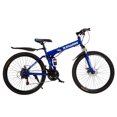 thumbnail image 3 of R.Roaring 26 inch Mountain Bike for Adult Teens 21 Speed Gears Folding Outroad Bike Dual Disc Brake Bicycle, Blue, 3 of 9