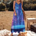 thumbnail image 2 of City Neon Streetview Night at Night Sleeveless Dress Woman Fashion Long Dresses Women's Summer Suit Dress Summer 2025 Women, 2 of 7