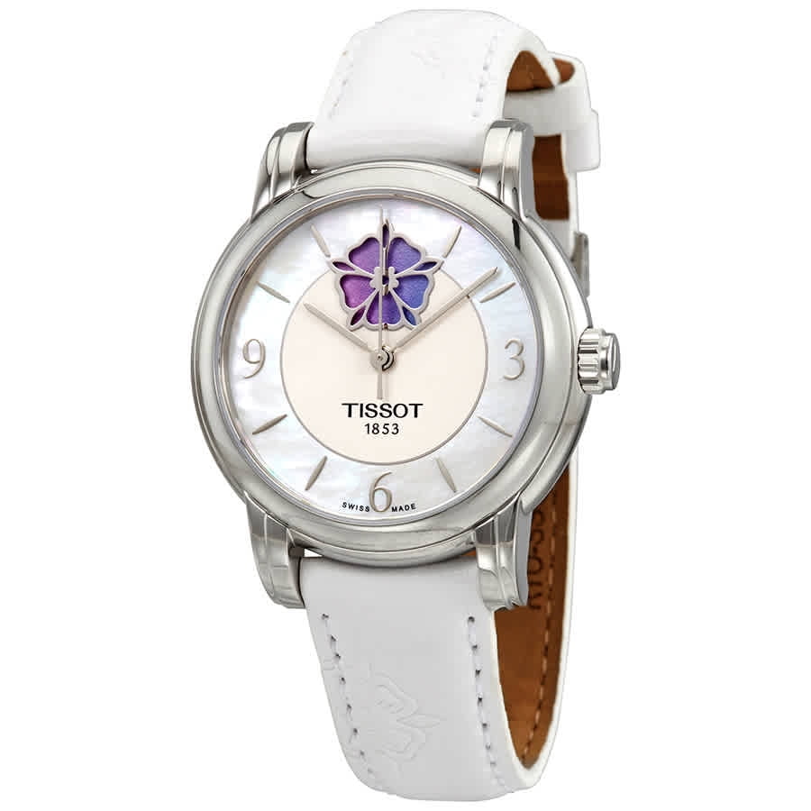 Tissot Lady Heart Flower Automatic White Mother of Pearl Dial Ladies