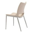thumbnail image 5 of Zuo Modern Ace Dining Chairs, Light Pink/Brushed Stainless Steel, Set Of 2 Chairs, 5 of 8