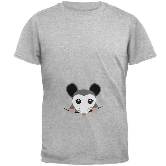 Halloween Peeking Possum Costume Mens T Shirt Heather X-LG