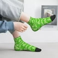 thumbnail image 2 of Pofeuu Green Cucumber Print 30cm Socks, Adult Running Hiking Socks for Youth and Adult, 2 of 7