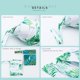 thumbnail image 5 of Wet Dry Bag Waterproof Reusable Wet Bag for Swimsuit, Travel, Beach, Pool, Bathing, Diapers, Dirty Yoga Gym Clothes Toiletries Daycare Organizer with Two Zippered Pockets (green leaf), 5 of 5