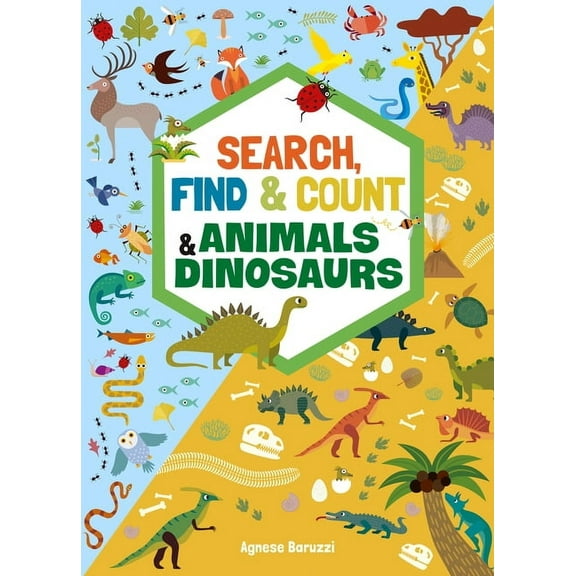 Search, Find & Count: Animals & Dinosaurs, (Paperback)