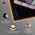 thumbnail image 4 of Black And Red Hanging Sneaker Canvas Wall Art by Notoriart, Gold Floater Frame, 13.5" x 13.5", 4 of 7