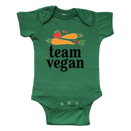 

Inktastic Vegetarian Gift Team Vegan Gift Baby Boy or Baby Girl Bodysuit