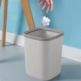 thumbnail image 5 of Coorders Bathroom Trash Can Small Garbage Can Plastic Wastebasket Trash For Toilet Office Bedroom Living Room With Pressure Ring, 5 of 7