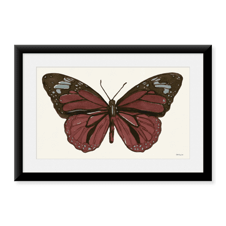 Framed Art Print, Papillon 4 by Stellar Design Studio, 11-7/8" x 17-7/8"