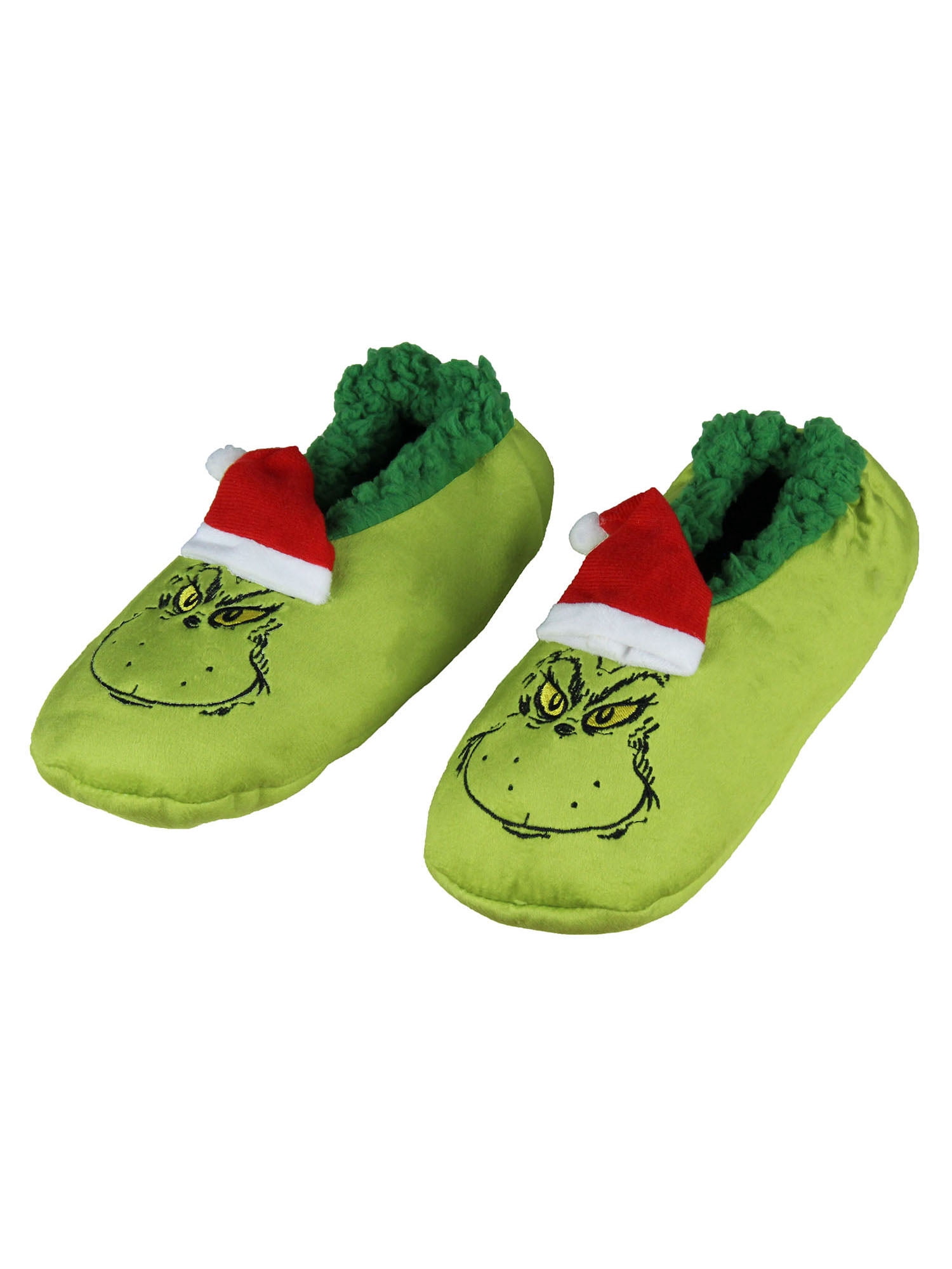NWT. DR. SEUSS The Grinch Men’s Slippers Amazon.com | Adult The Grinch Slippers | 3D Dr. Seuss  main image 3