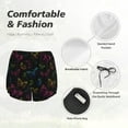thumbnail image 4 of Bixox Women's Butterfly pattern 2 in 1 Running Shorts - Lightweight Athletic Workout Gym Yoga Shorts Liner with Pockets - Small, 4 of 7