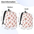 thumbnail image 2 of Disketp Orange Fox Mochila de Lona Estampada, Mochila Escolar de Viaje Ligera para Estudiantes y Portátil-Medium, 2 of 5