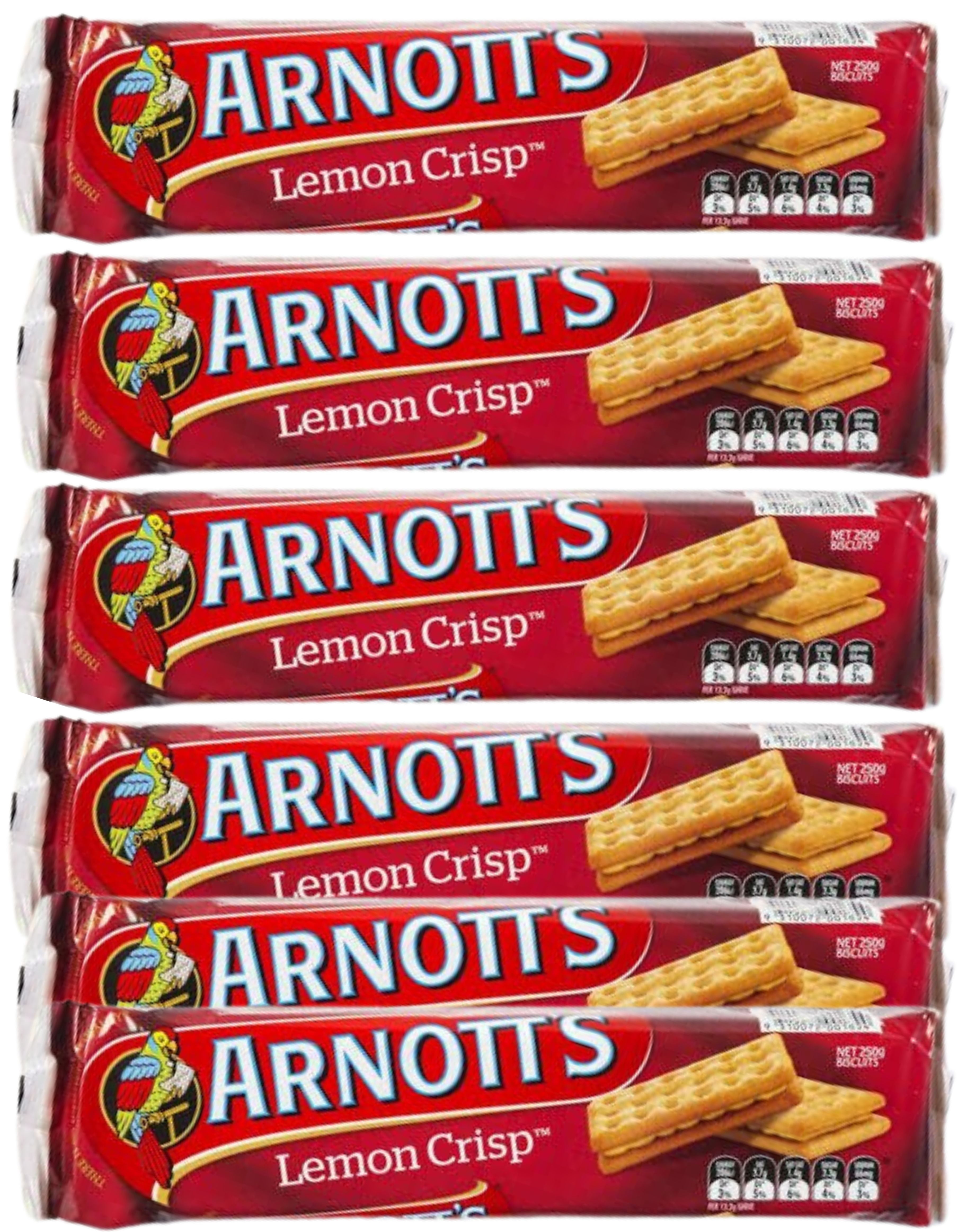 Arnotts Bulk - Lemon Crisp Cream Biscuits (Deal Pack Of 6 x 250g EA) Aussie Made & Loved ...
