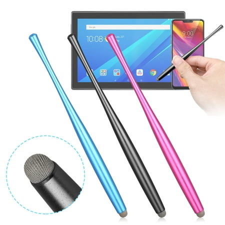 EEEKit Ultra Sensitive Capacitive Pens, Replacement Slim Metal Microfiber Mesh Tip Stylus Pen Touch Screen Pen Compatible with iPhone Samsung Kindle Blackberry and (Best Pressure Sensitive Stylus)