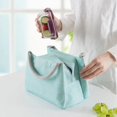 thumbnail image 2 of Bolsa de aislamiento portátil Bolsa de aislamiento portátil gruesa impermeable Bolsa de almuerzo Bolsa de aislamiento Bolsa de almuerzo Bolsa de almuerzo con bolsa de arroz (22,5 * 15 * 15 c, 2 of 5