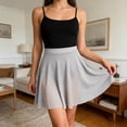 thumbnail image 5 of Ballet Dance Skirt for Women Semi See through Mesh A Line Short Tutu Skirts Classical Ballet Skirt, 5 of 8