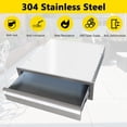 thumbnail image 4 of 24 x 6.5 Inch Outdoor Kitchen Drawers, Stainless Steel SingleLayer Access BBQ Drawers with Flush Mount Handle, 24 x 6.5 x 23 Inch, 4 of 8