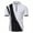 White, variant on ZCFZJW Zip Up T-Shirts for Men Regular Fit Casual Summer Short Sleeve Lapel V Neck Pullover Tshirt Tops Trendy Color Contrast Print Athletic Tees Black XXL
