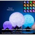 thumbnail image 1 of Lámpara de luna táctil con control remoto de 16 colores, luz nocturna USB para niños, LED regulable 3D con control remoto y soporte de madera., 1 of 4