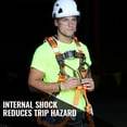 thumbnail image 3 of 4.5′ – 6’ DOUBLE LEG STRETCH INTERNAL SHOCK ABSORBING LANYARD WITH 2 REBAR HOOKS AND 1 STEEL SNAP HOOK, 3 of 5