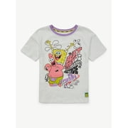 Spongebob X Justice Girls Oversized Tee, Sizes XS - XLP